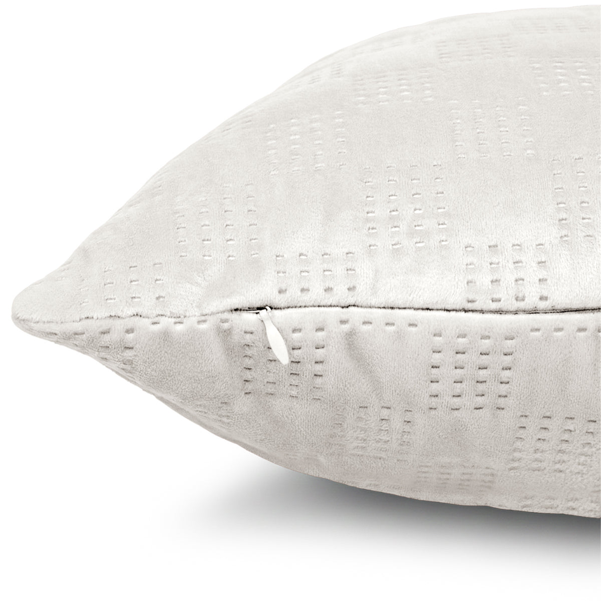 Pack Of 2 Square Velvet Cushion Cover Check Pattern
