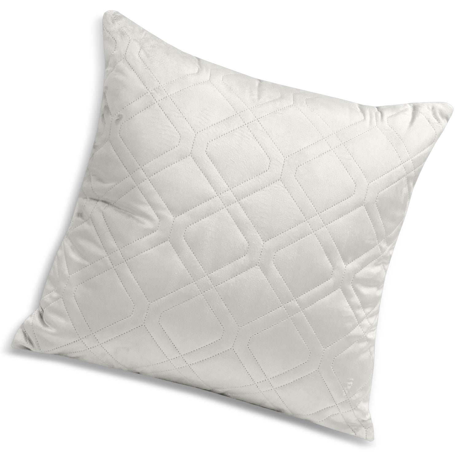 Pack Of 2 Embossed Velvet Cushion Cover Diamond Pattern