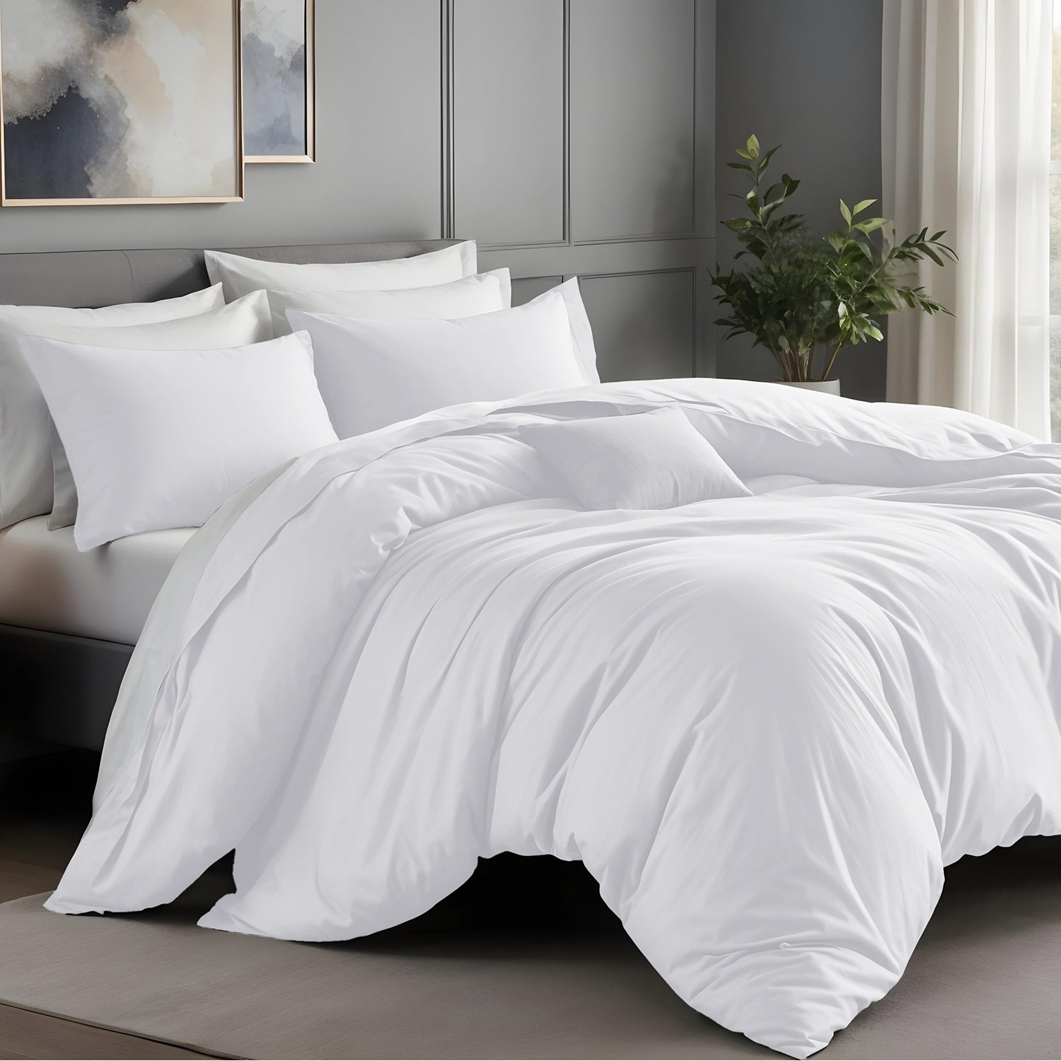 White Duvet Cover with pillowcases