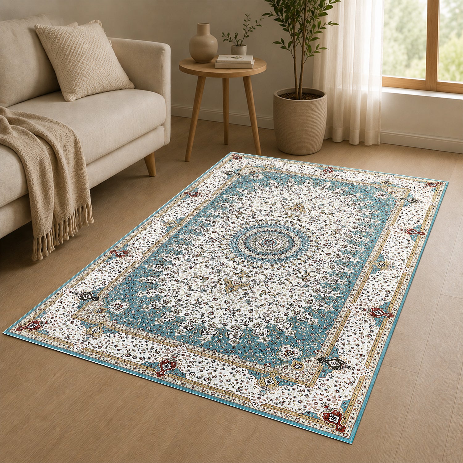 Luxury Ornate Floral Rug Timeless Design for Living Rooms