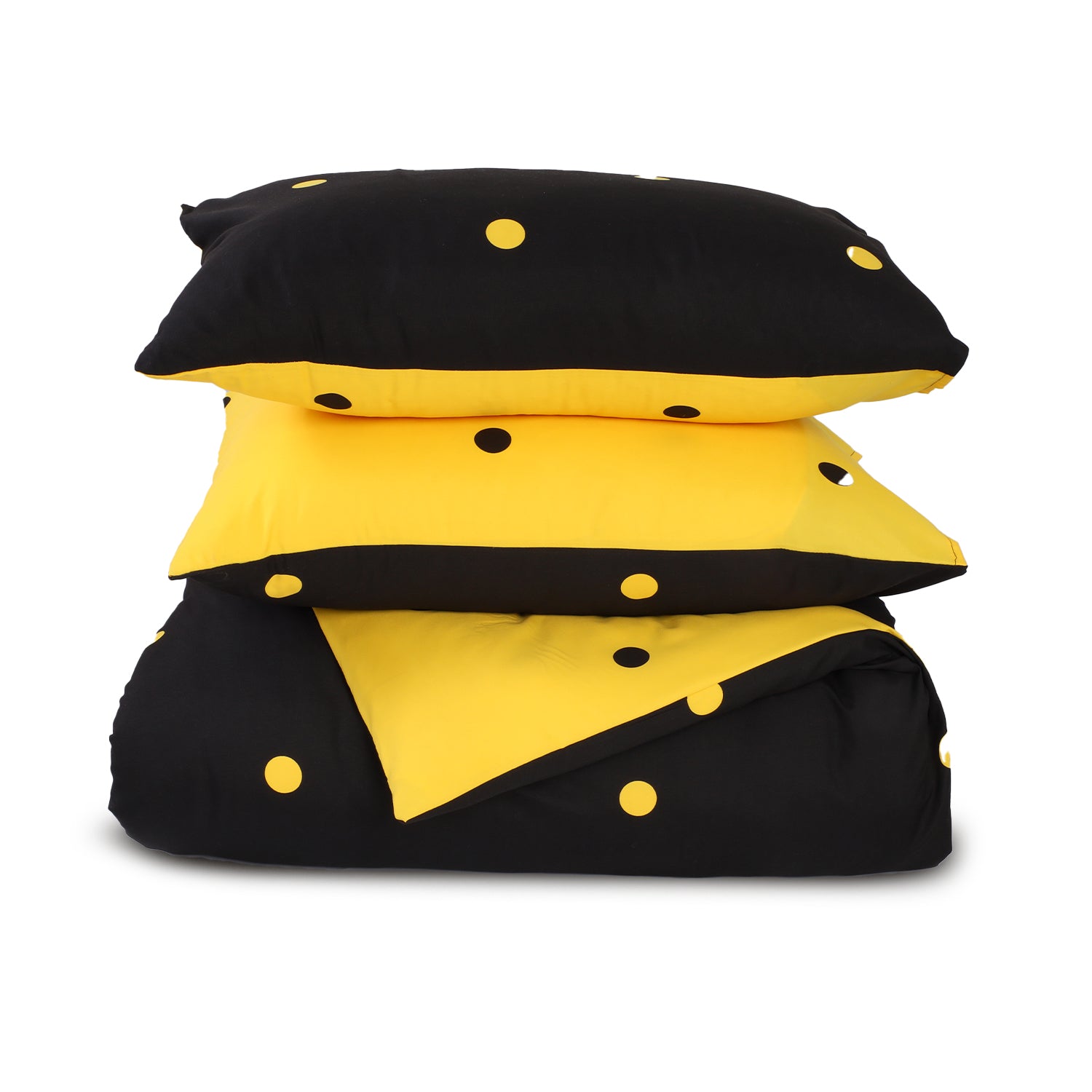 Yellow And Black Duvet Cover