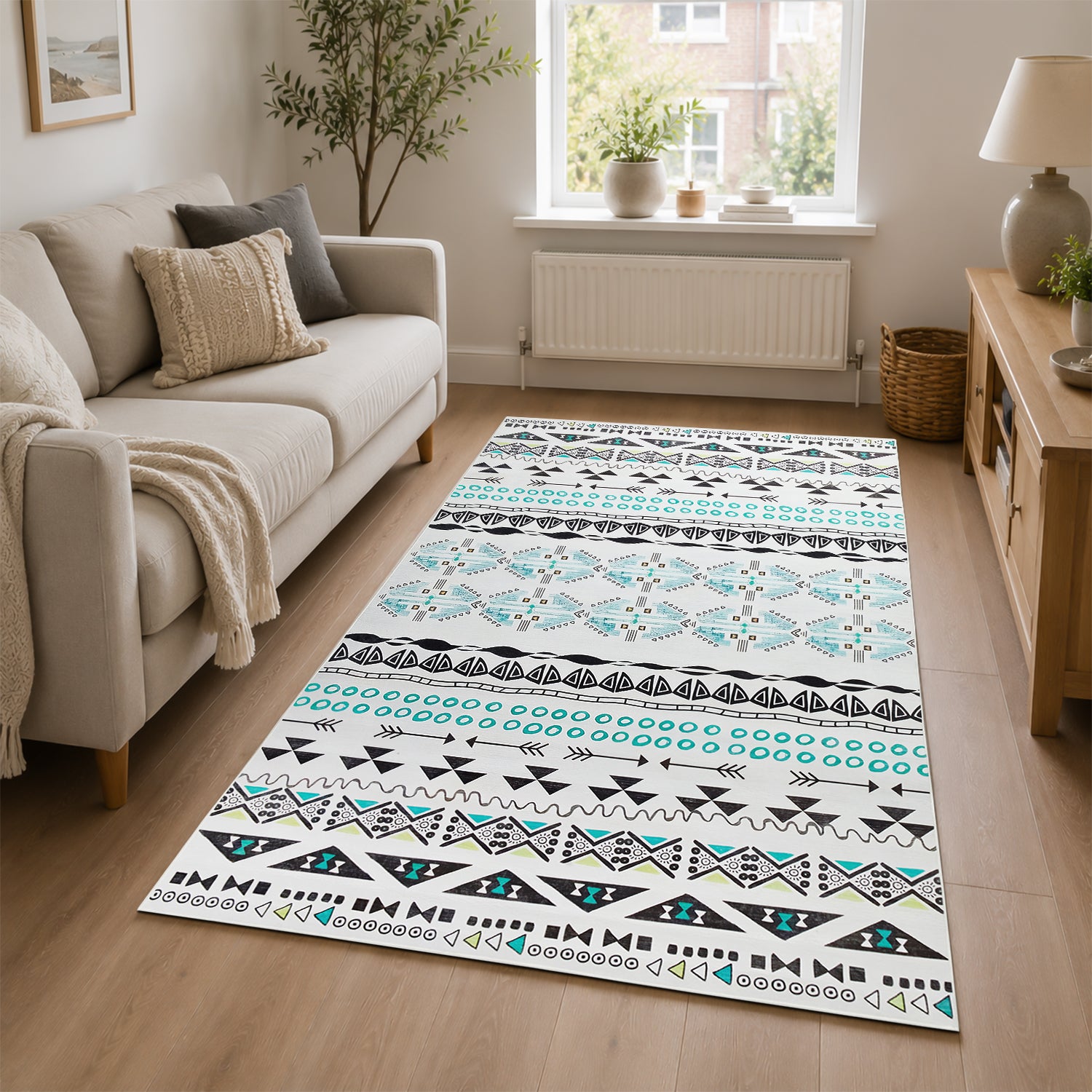 Modern Tribal Aztec Rug Stylish Floor Carpet