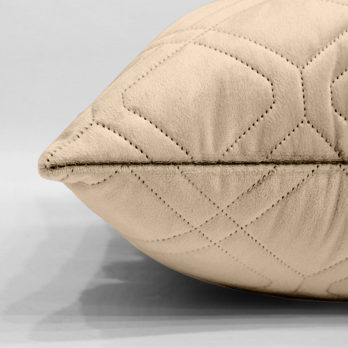 Pack Of 2 Embossed Velvet Cushion Cover Diamond Pattern