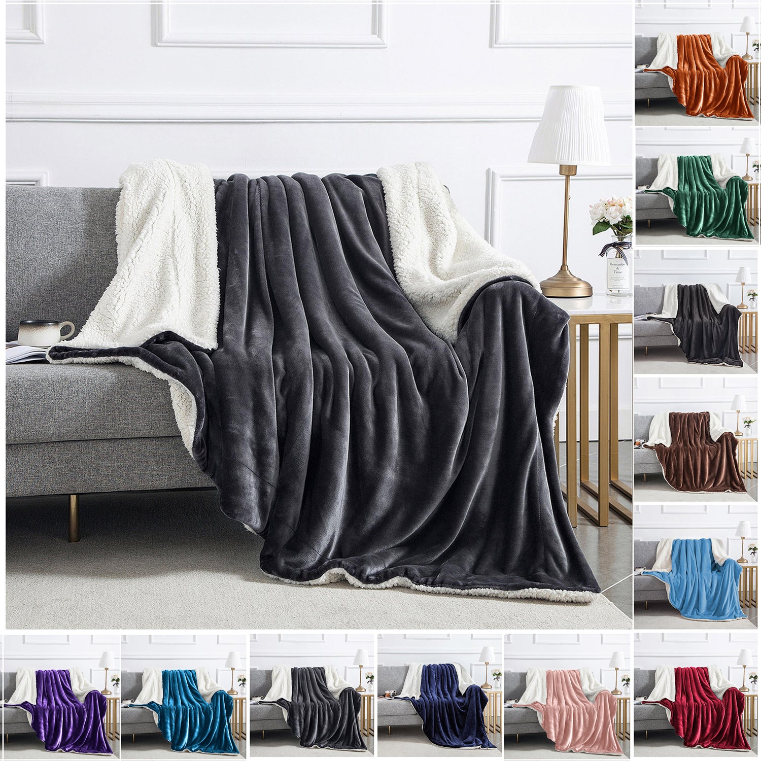 Black Sherpa blanket