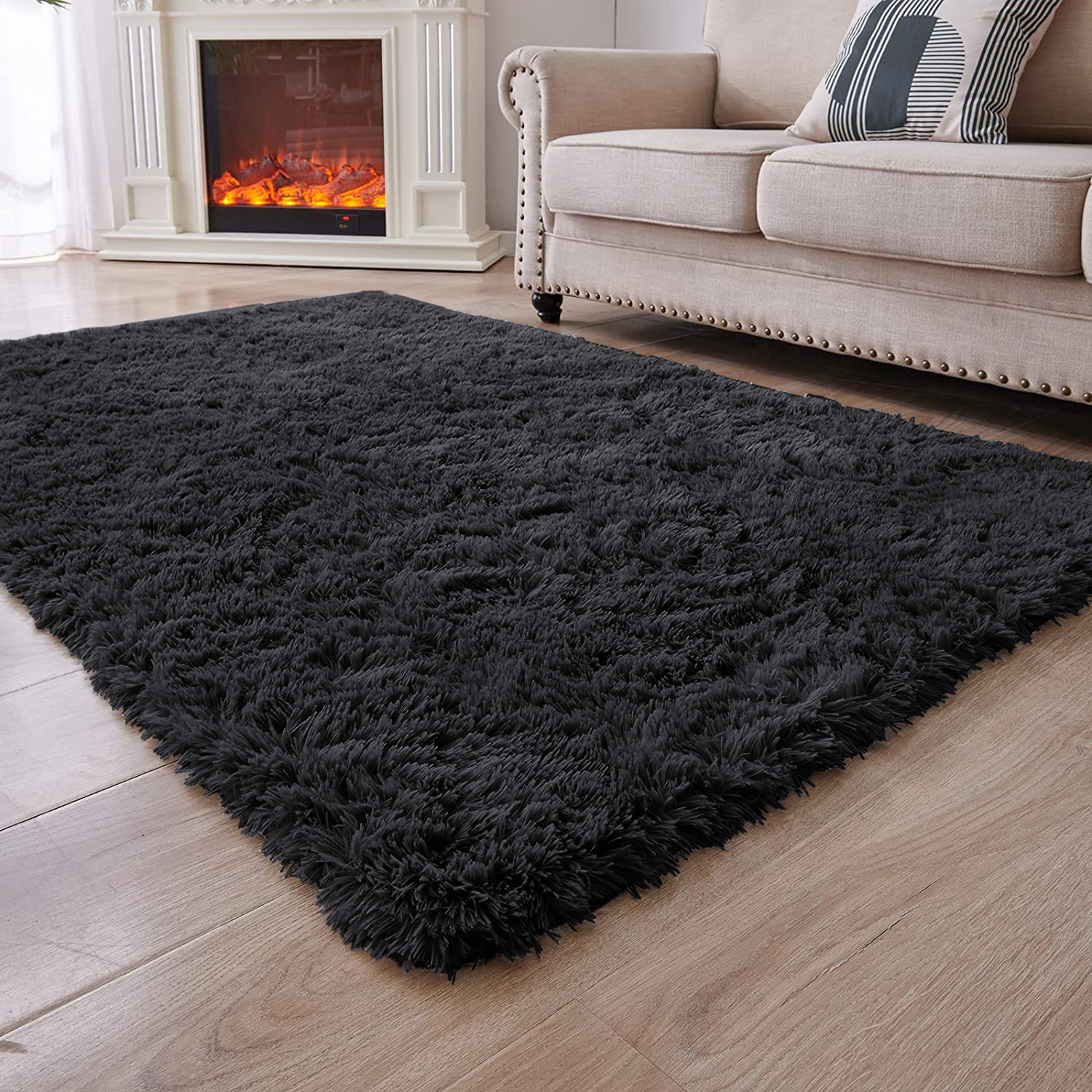 Large Black Rug