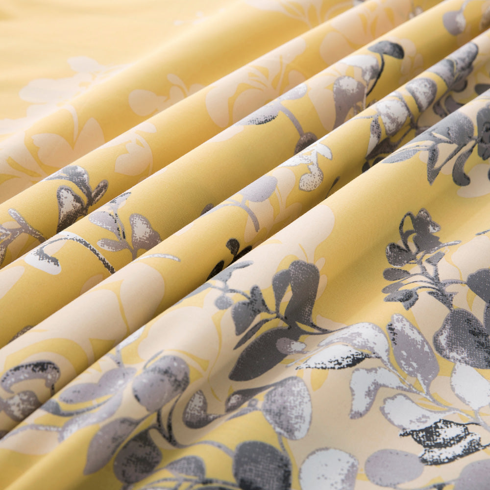 Ochre Blossom Floral Duvet Cover Set