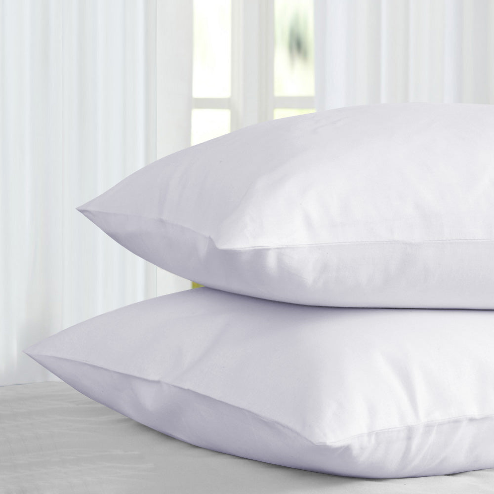 white pillowcases