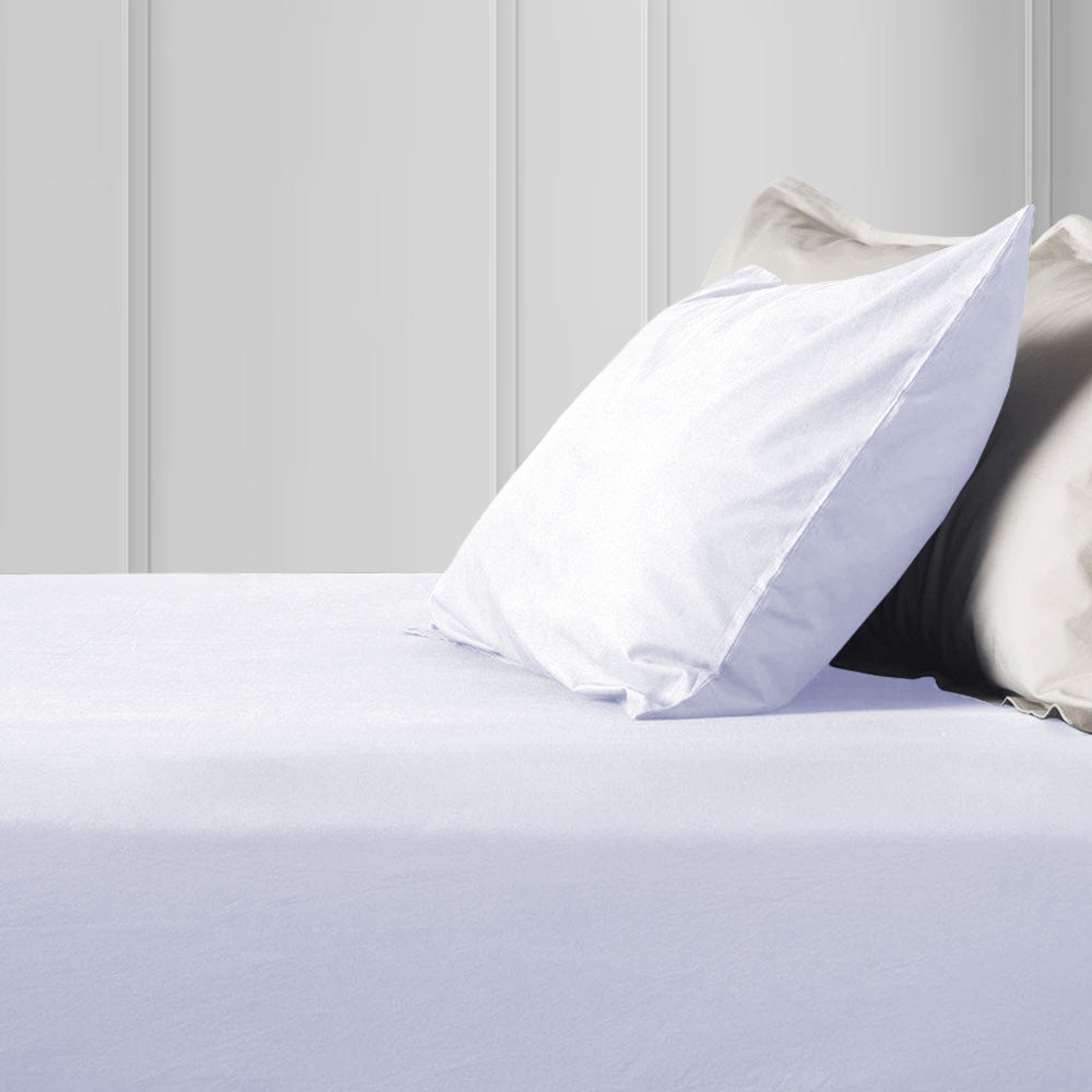white pillow case pair