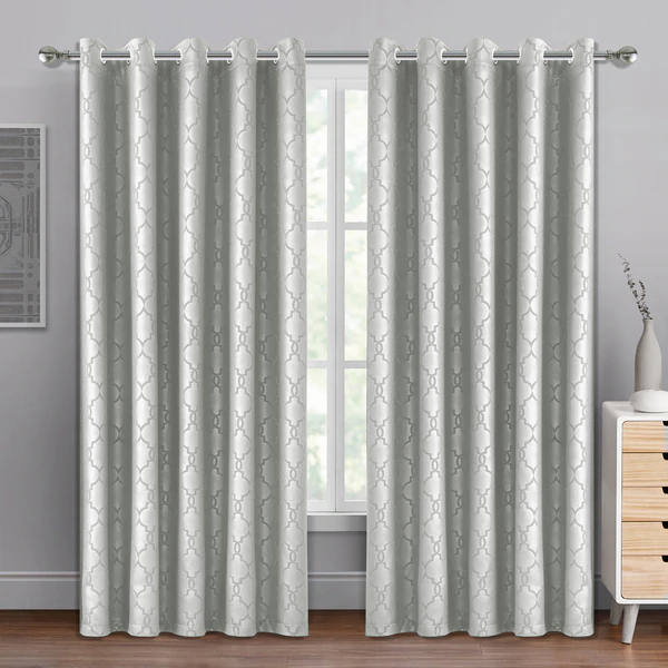 Silver blackout curtains deals