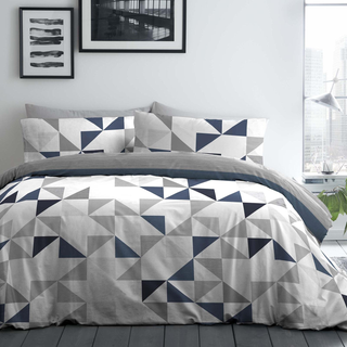Triangle Art Print Abstract Duvet Cover Set Single,Double,King & Super King