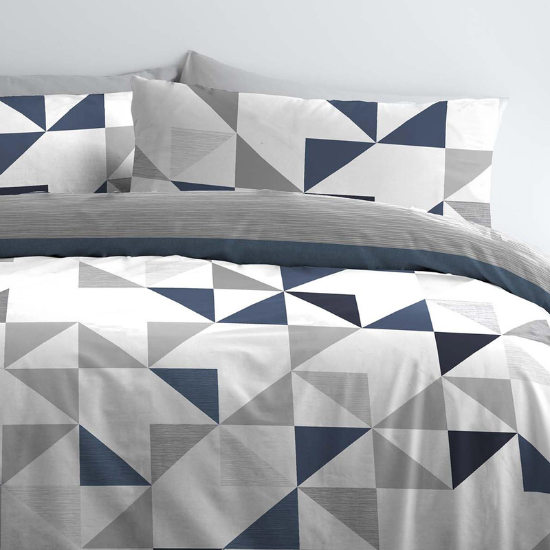 Abstract grey duvet cover set