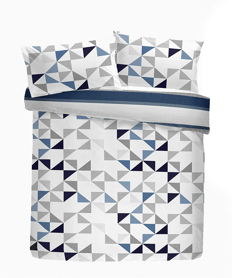 Abstract grey duvet cover set