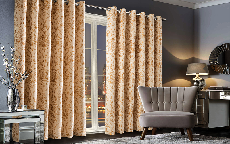 Stamped Blackout Curtains Designed To Complement The Décor Of Any Room