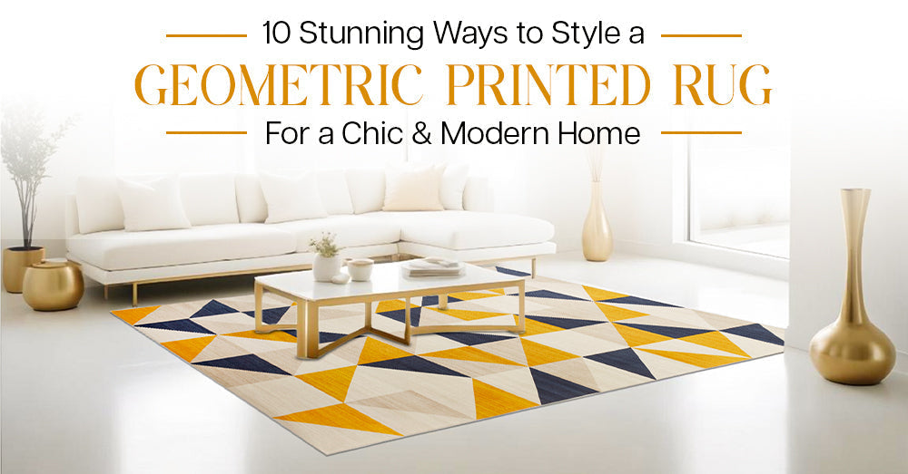 10 Stunning Ways to Style a Geometric Printed Rug