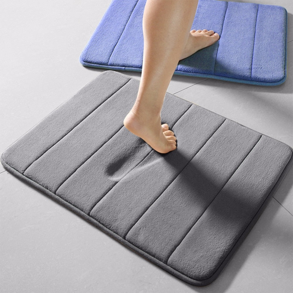 Step into Luxury: The Blissful Softness of Memory Foam Bathroom Mats