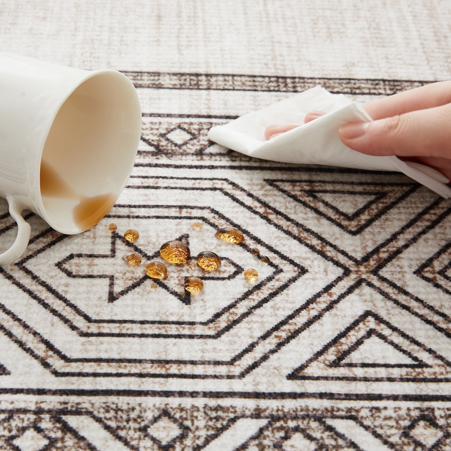 Modern Tribal Rug Perfect for Living & Dining Rooms