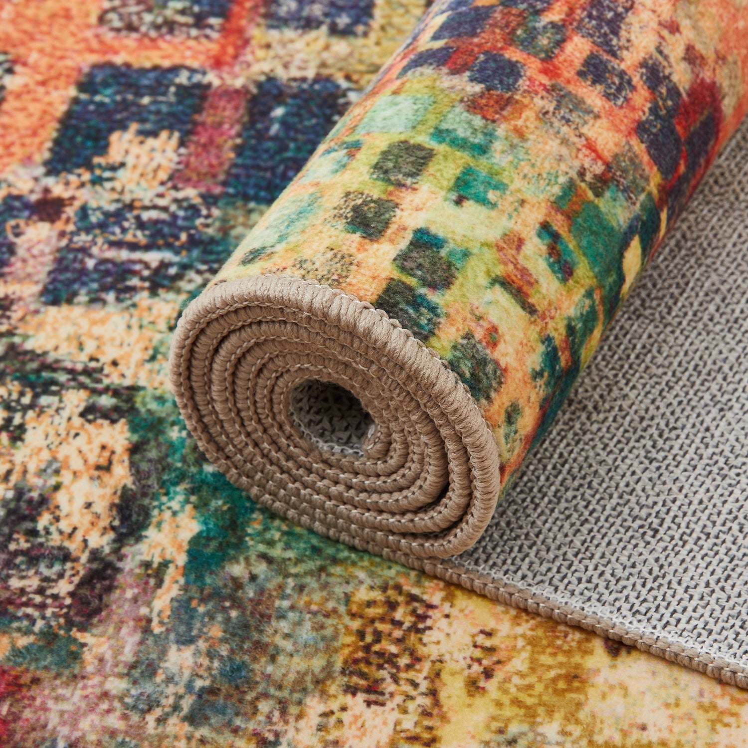 Multicolour Rug for Living Room & Bedroom Soft Stylish & Modern Design