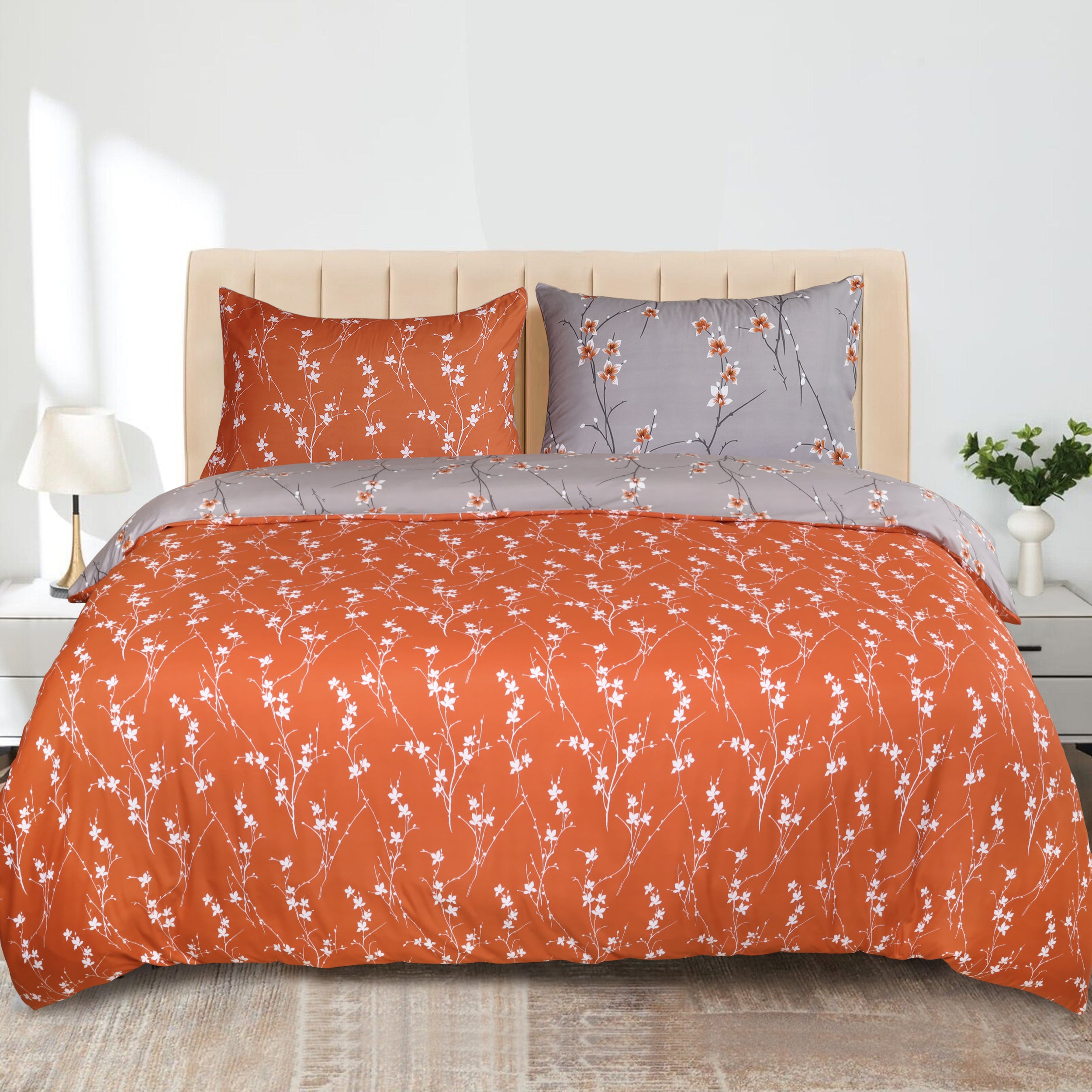 Reversible Floral Duvet Cover