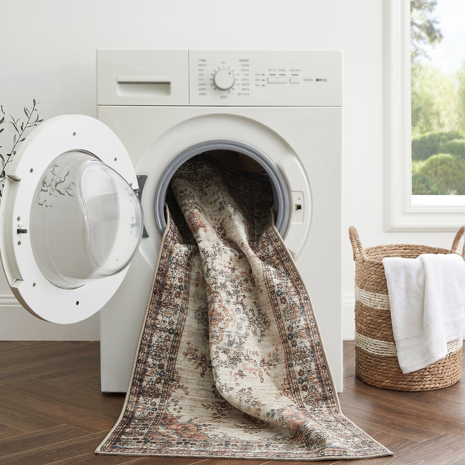 Machine Washable Vintage Rug