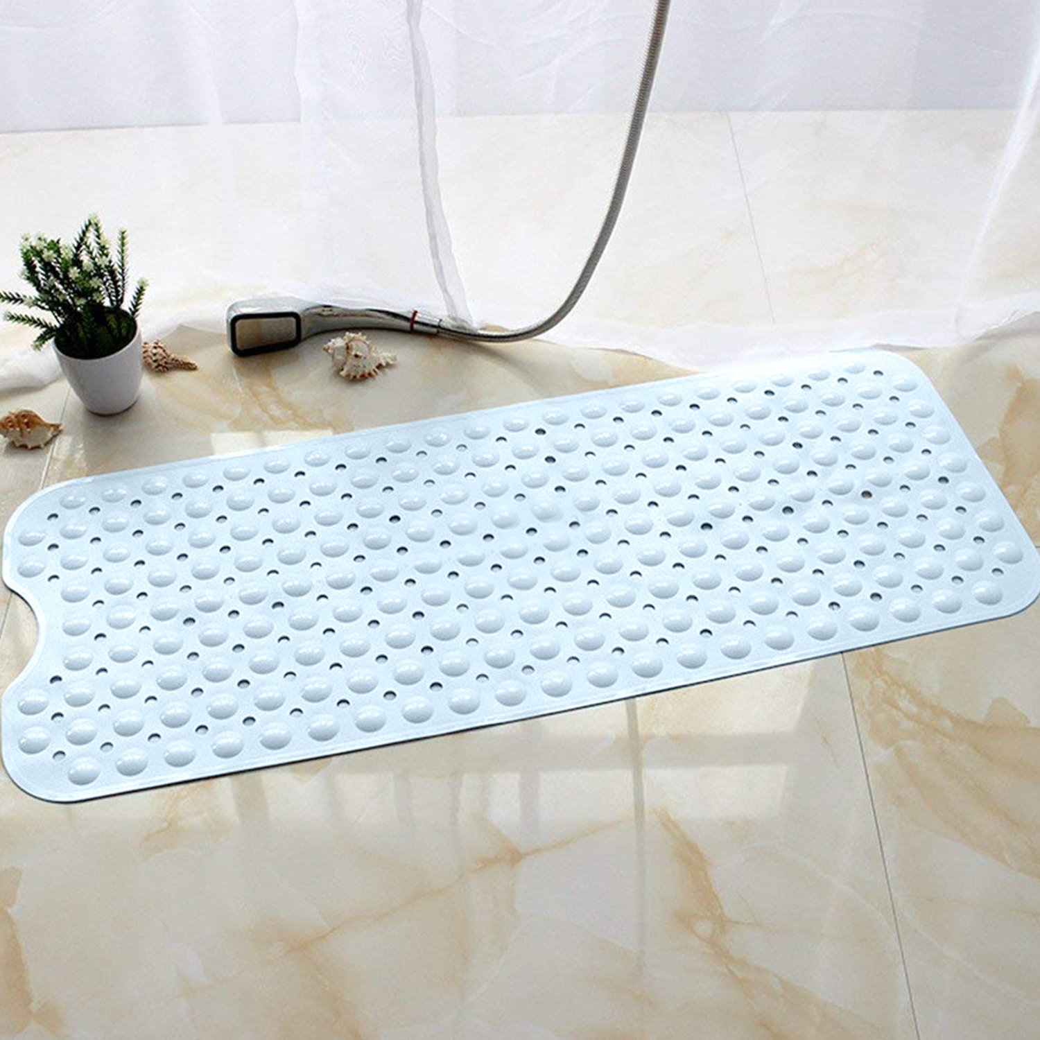 Non Slip Shower Mat For Bathtub White