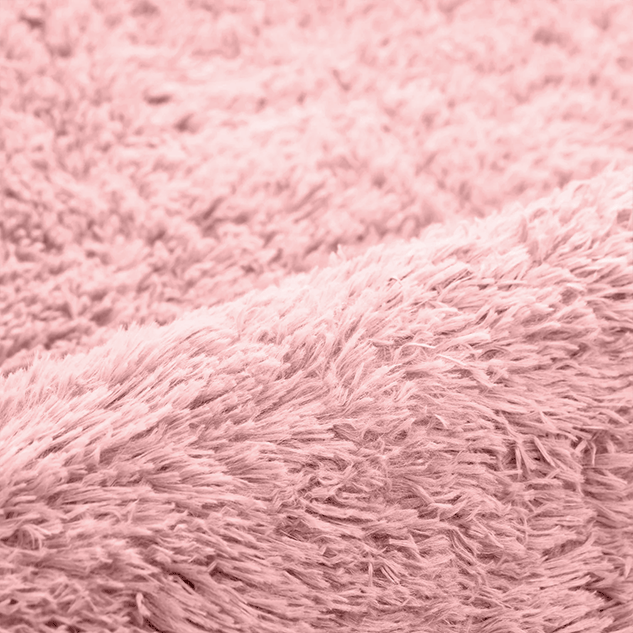 Large Shaggy Rug Soft Deep Pile Pink