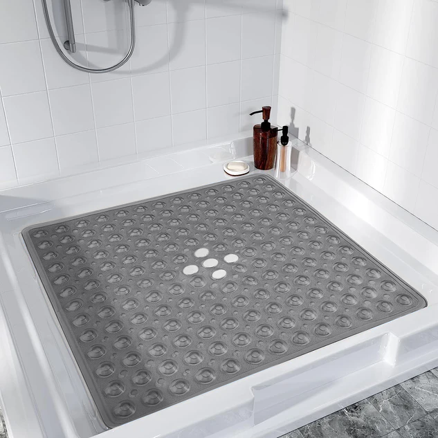 Grey Bathtub Shower Mat