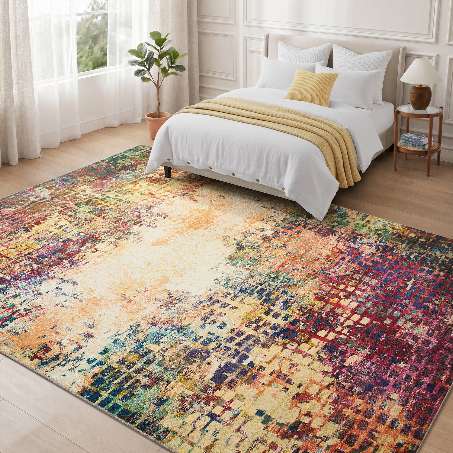 Multicolour Rug for Living Room & Bedroom Soft Stylish & Modern Design