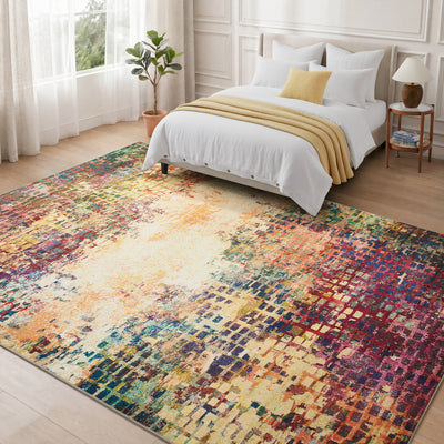 Multicolour Rug for Living Room & Bedroom Soft Stylish & Modern Design