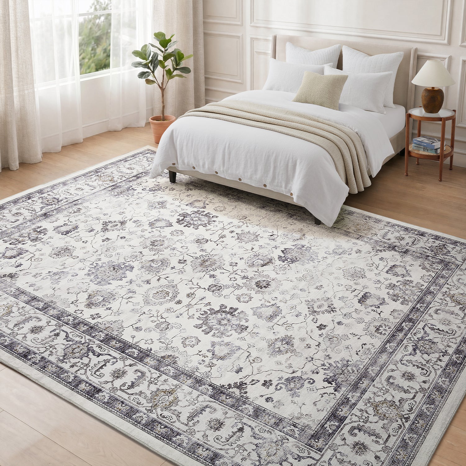 Distressed Persian Rug for Living Room