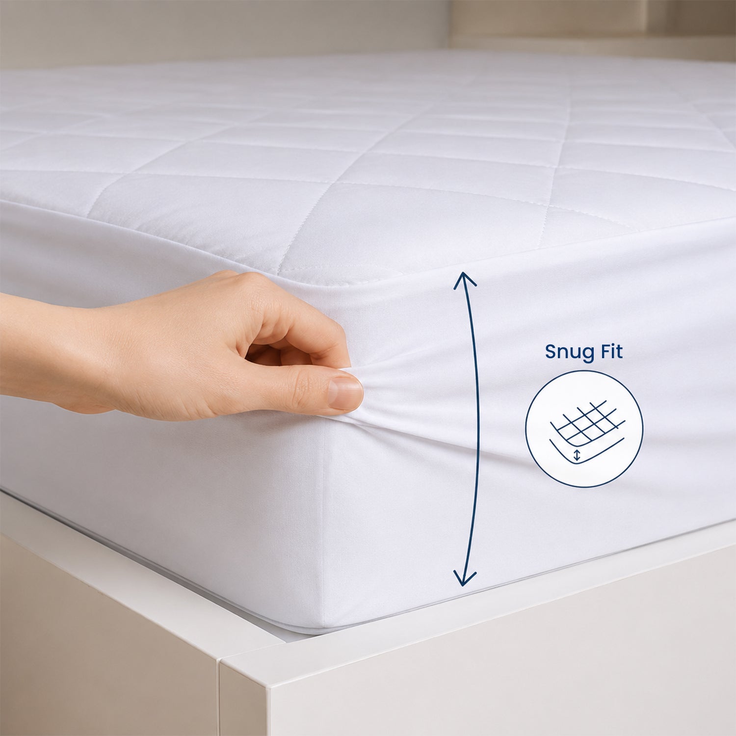 Mattress Protector Cover 40cm Extra Deep Soft Breathable