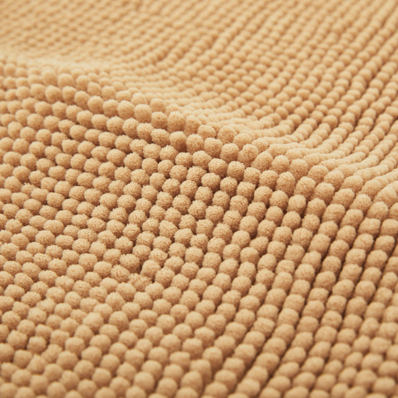 Beige Bath Mat Chenille