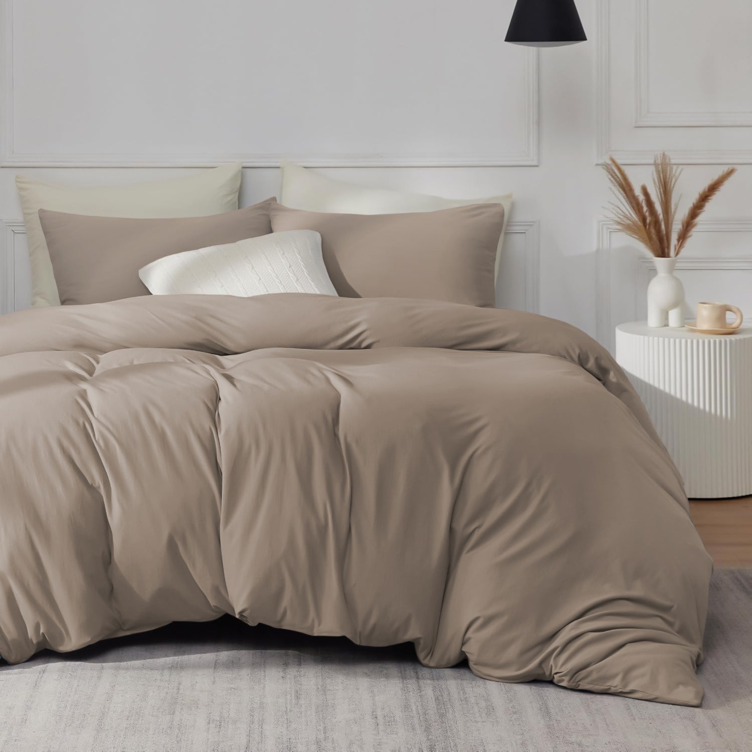 Beige Duvet Cover With Matching Pillowcases