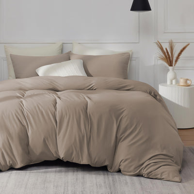 Beige Duvet Cover With Matching Pillowcases