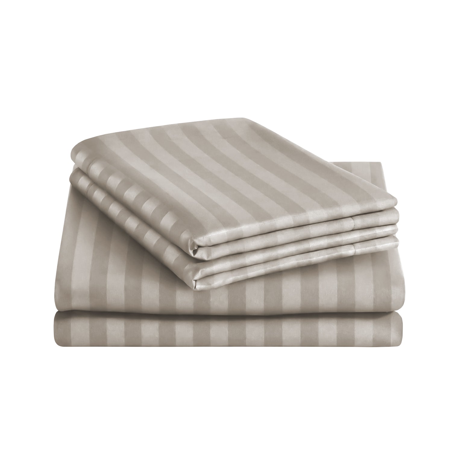 Beige Stripe Duvet Cover Set