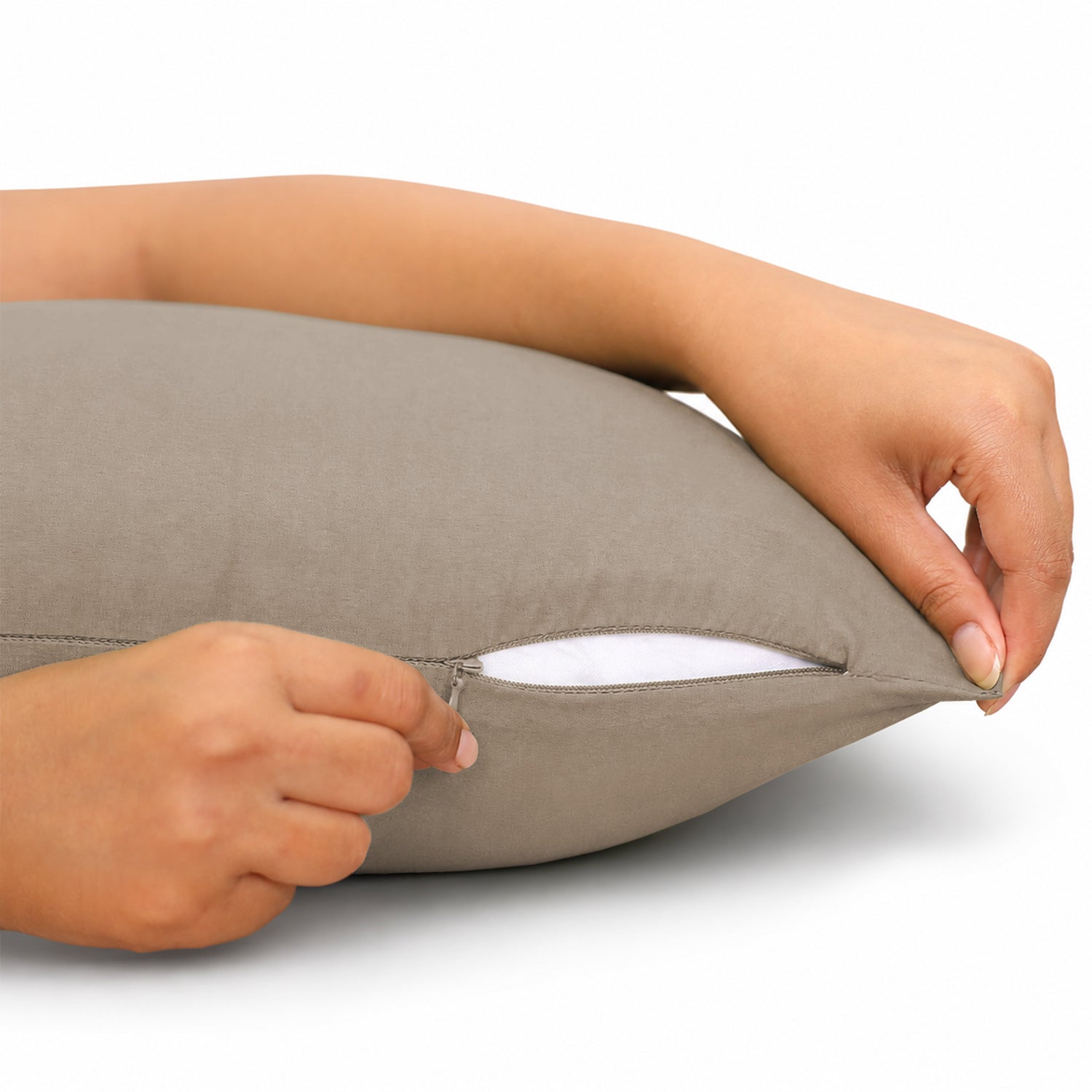 Pair Of Soft Microfibre Plain Cushion Covers for Sofa, Bed & Living Room