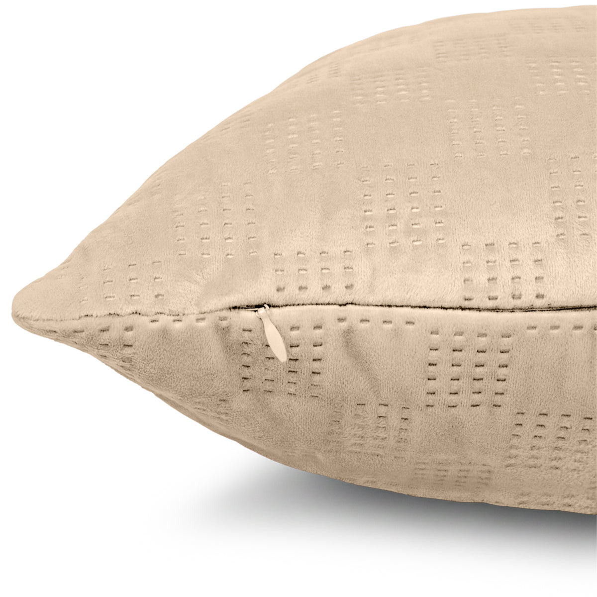 Pack Of 2 Square Velvet Cushion Cover Check Pattern