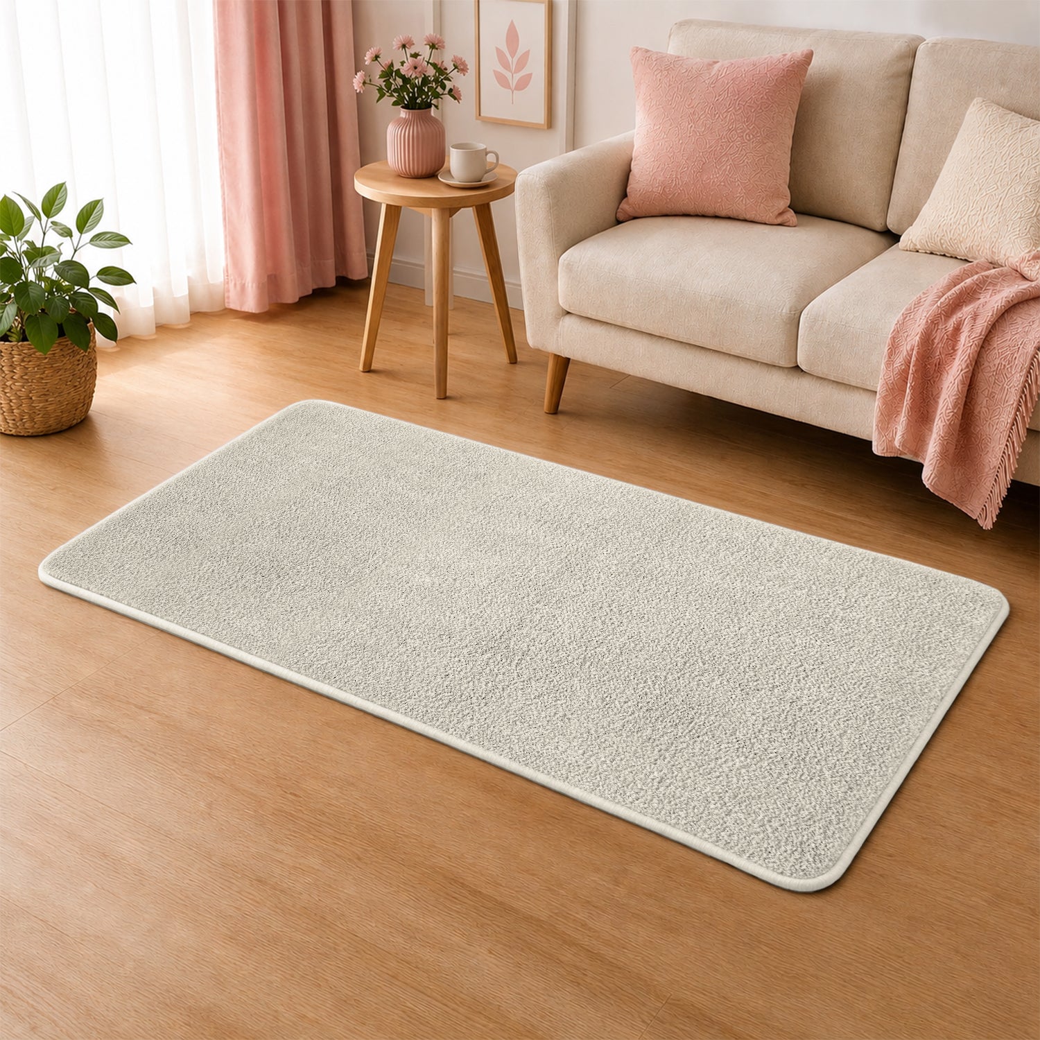 Fluffy Large Area Rug - Low Pile & Thick Pashmina Style