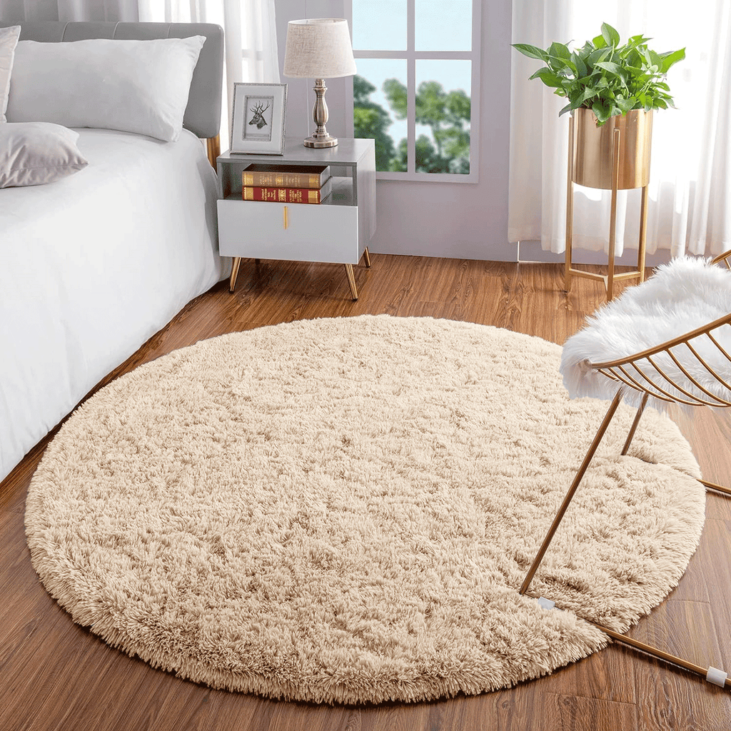 Deep Shag Rug Round Rugs Deep Pile Fluffy Circle Shaggy Rug