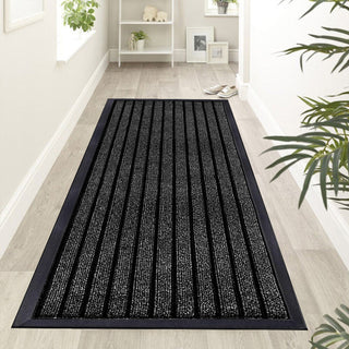 Black Doormat Non Slip PVC Rubber Mat