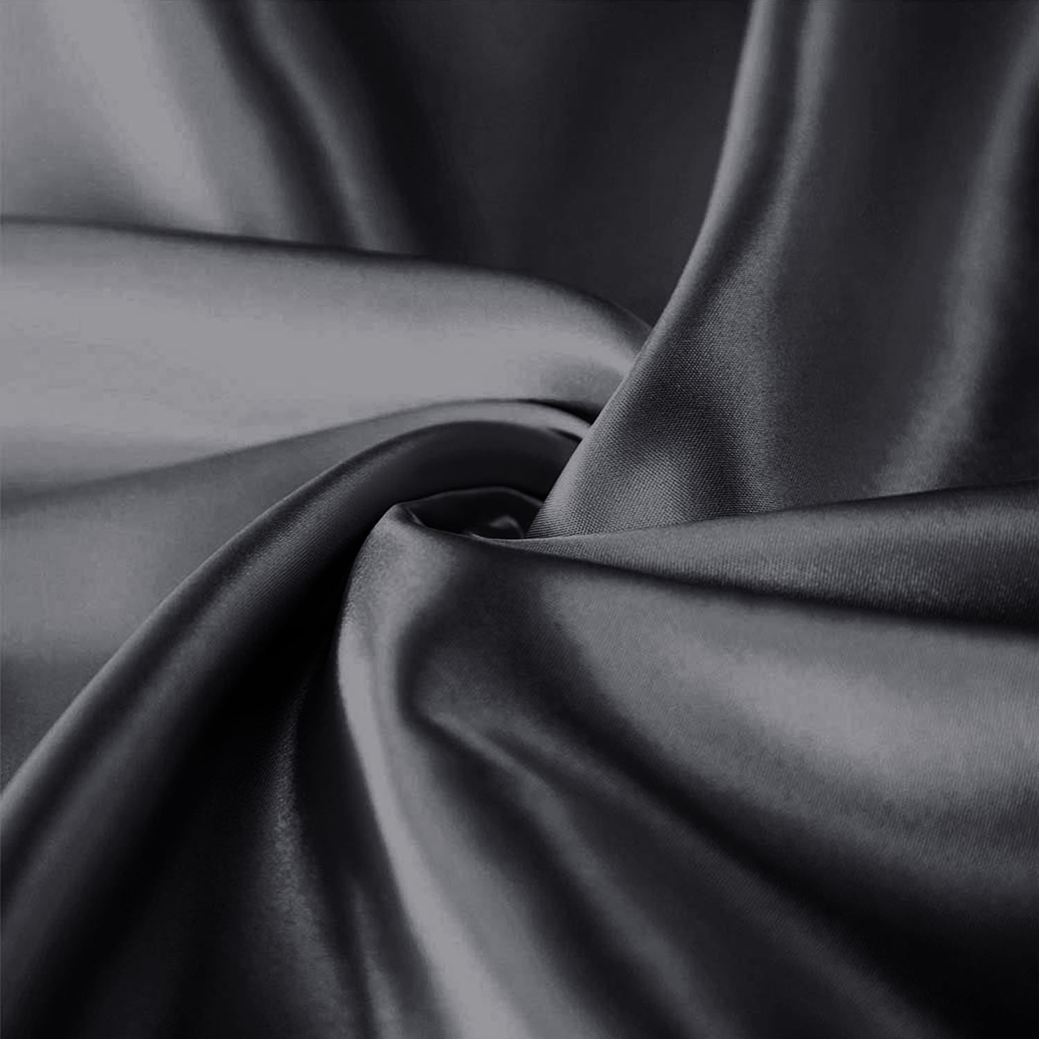 black silk pillowcase