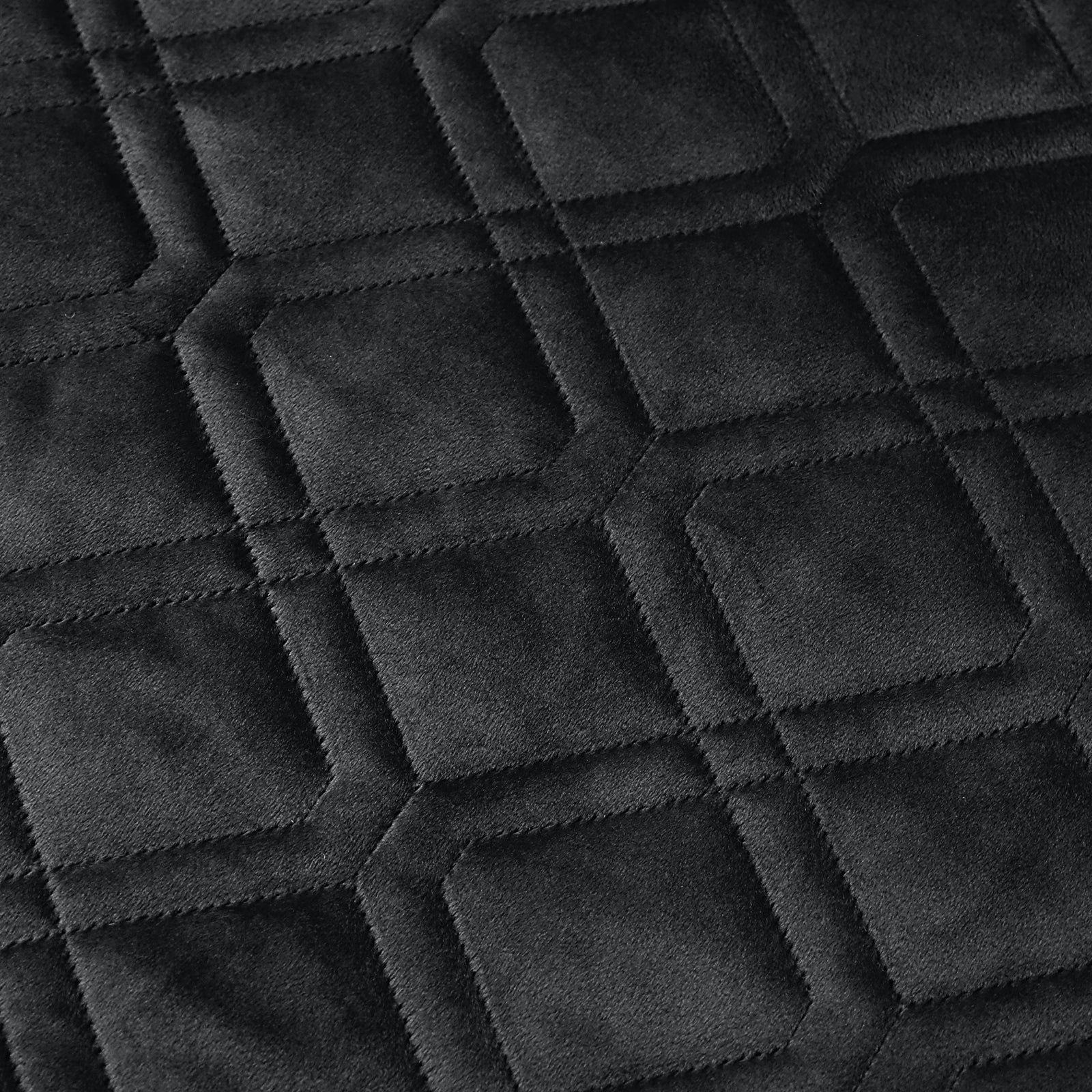 Pack Of 2 Embossed Velvet Cushion Cover Diamond Pattern