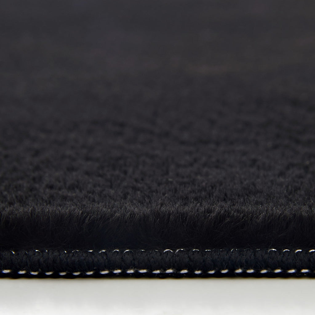 Black Rabbit Rugs Black Faux Rabbit Fur Rug