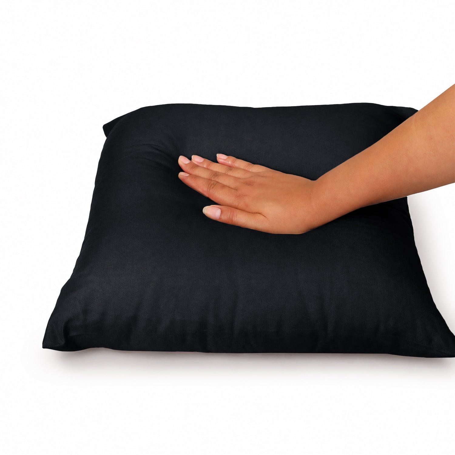 Pair Of Soft Microfibre Plain Cushion Covers for Sofa, Bed & Living Room