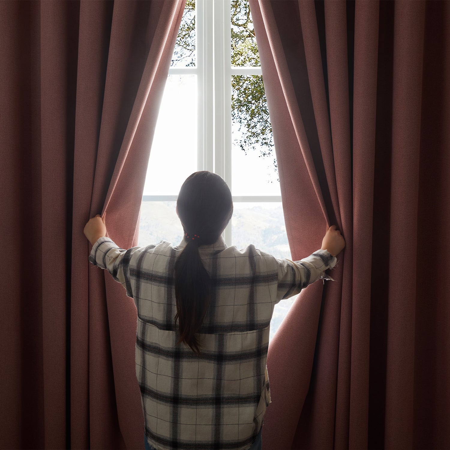 100% Blackout Linen Curtains  Luxury Thermal Eyelet Ready Made