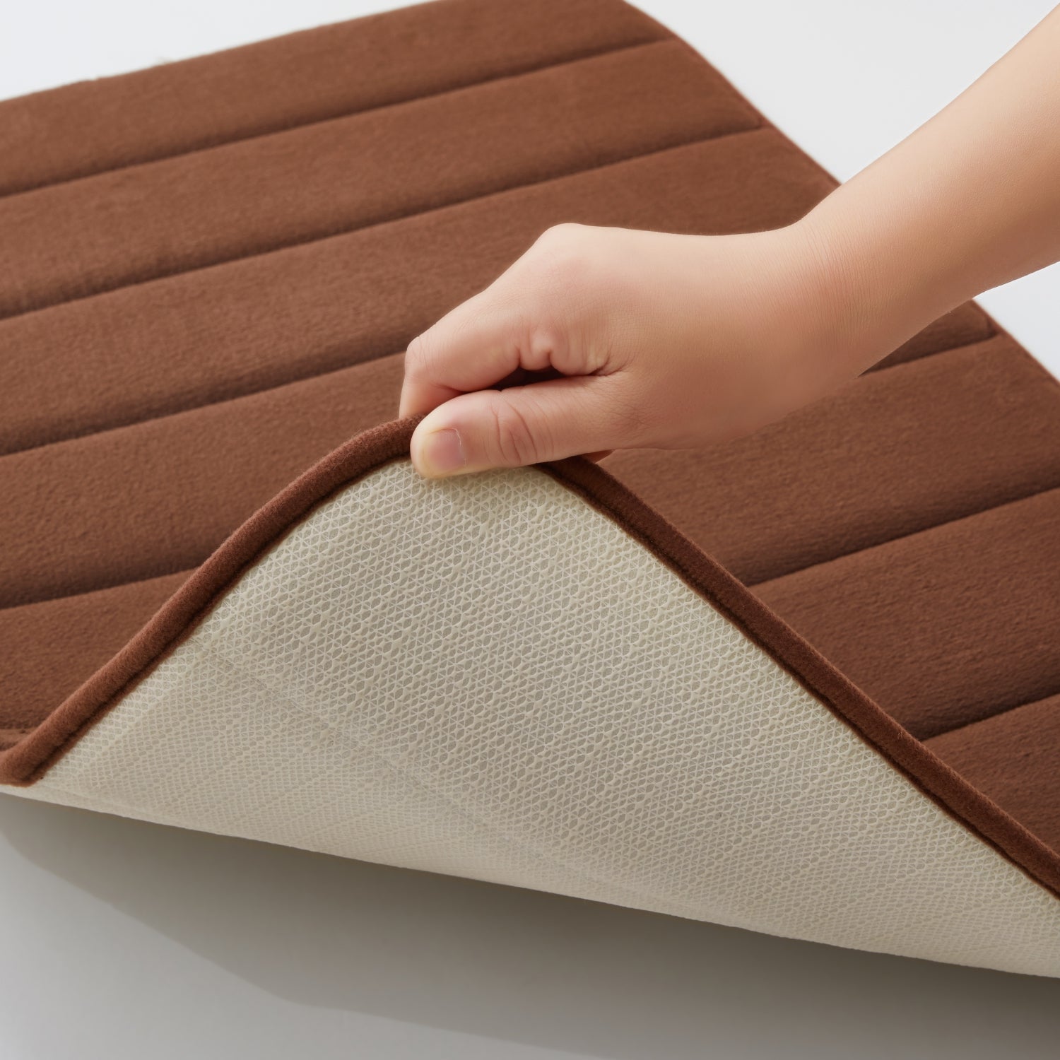 Brown Memory Foam Bathroom Mat