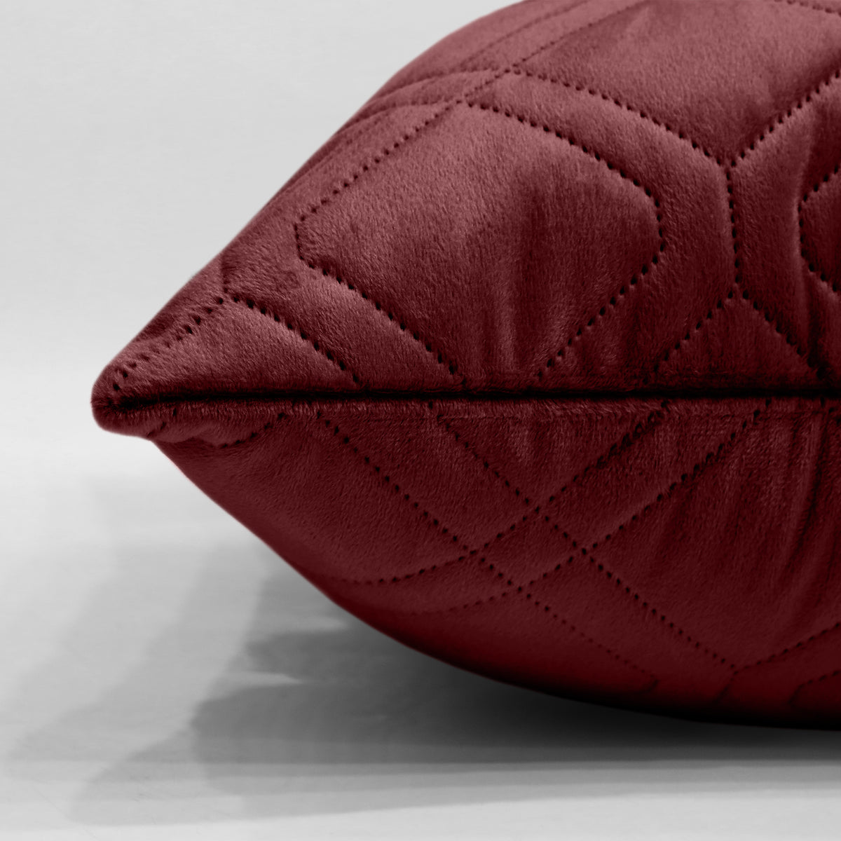 Pack Of 2 Embossed Velvet Cushion Cover Diamond Pattern