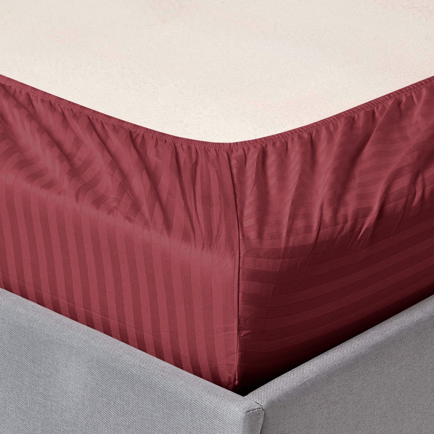 Stripe Extra Deep Mattress Fitted Sheets 40CM