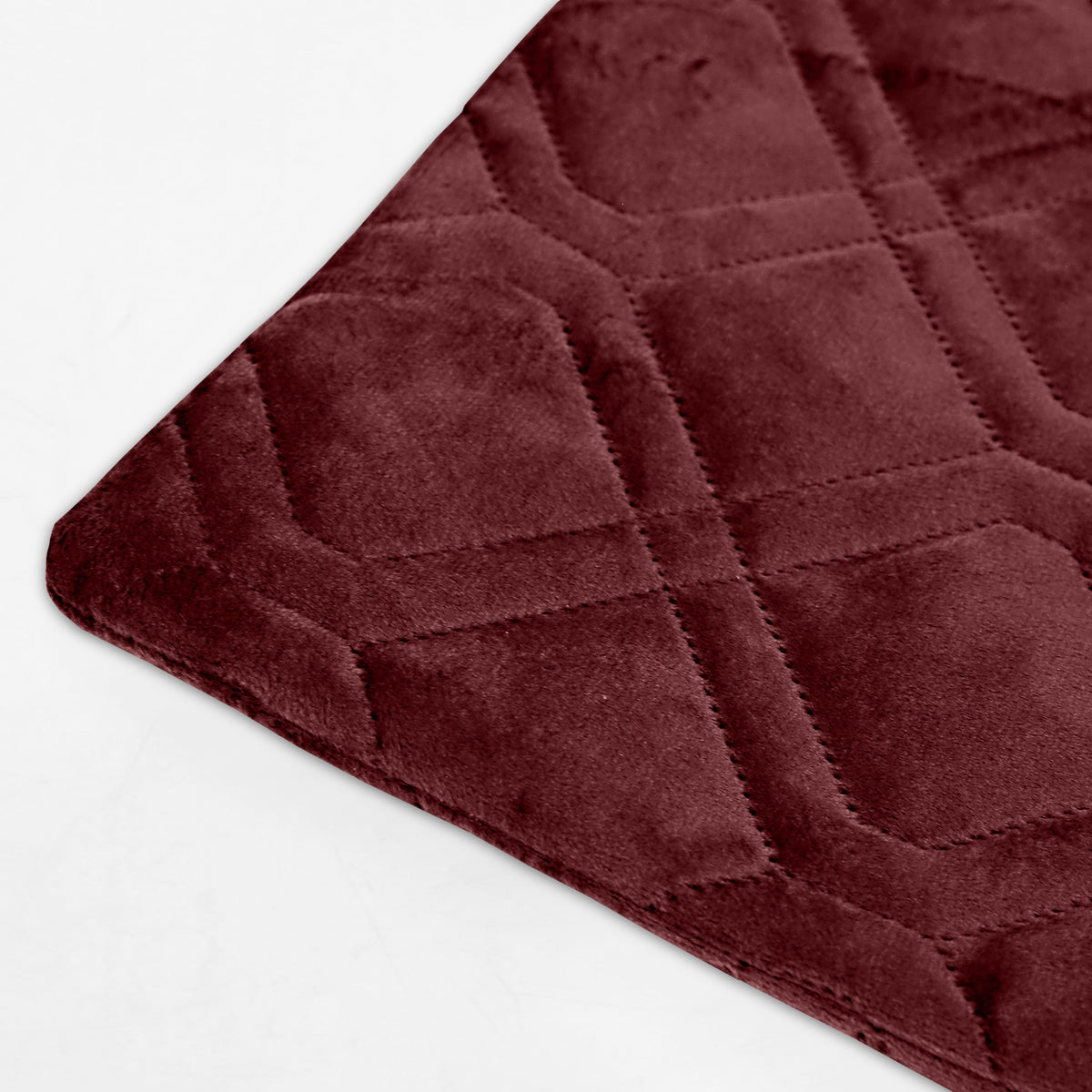 Pack Of 2 Embossed Velvet Cushion Cover Diamond Pattern