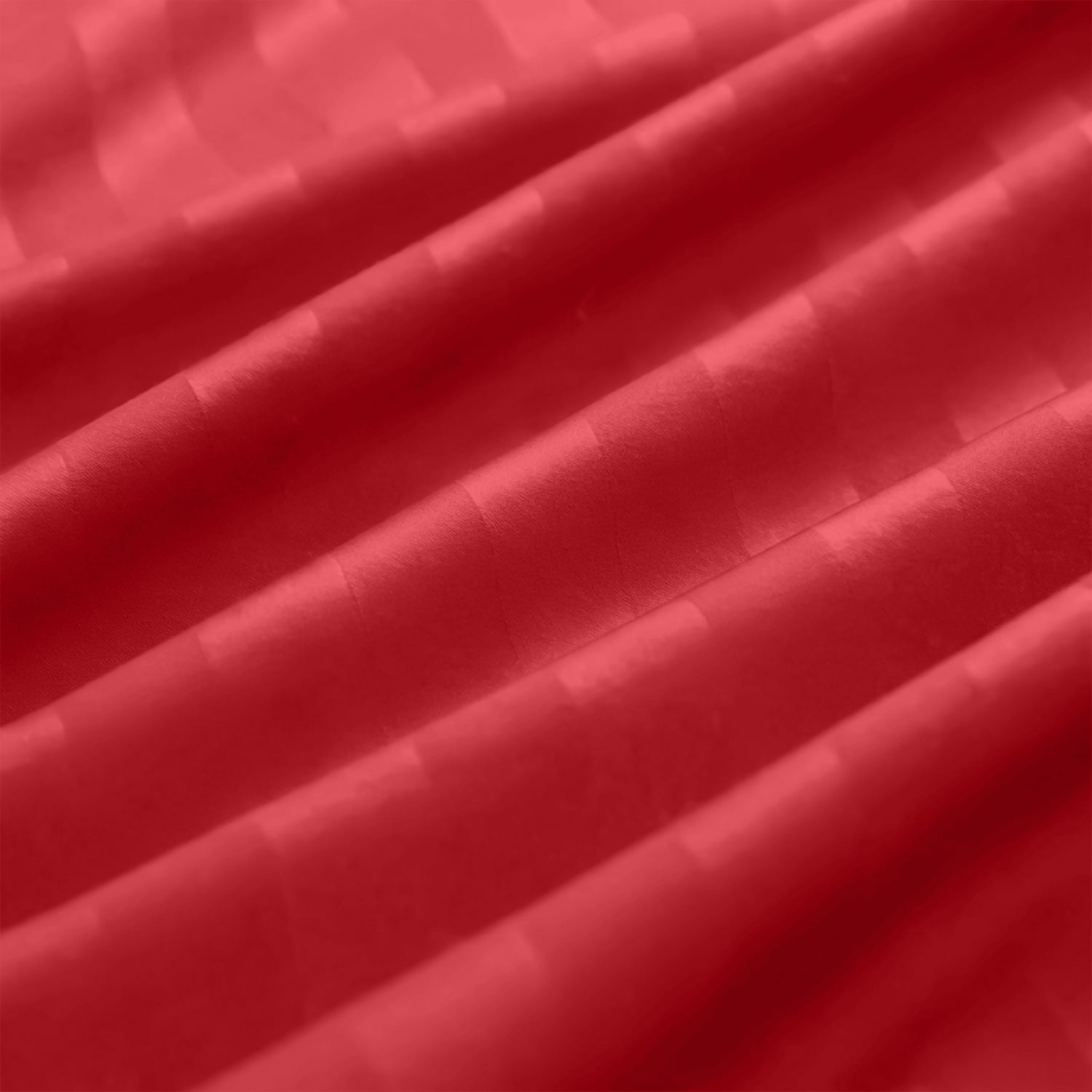 Striped Burgundy Duvet Cover Set