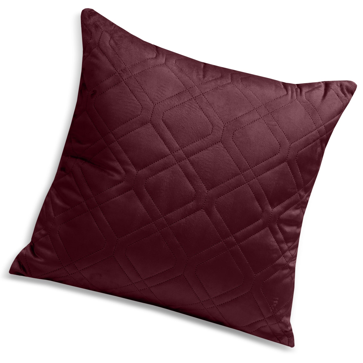 Pack Of 2 Embossed Velvet Cushion Cover Diamond Pattern